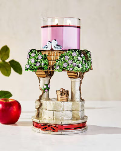Bath & Body Works Snow White Pedestal 3-Wick Candle Holder