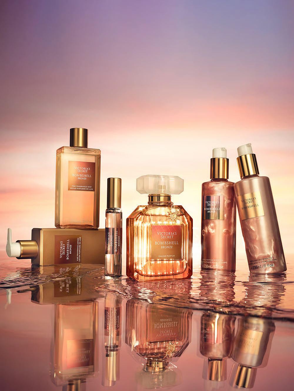 بخاخ معطر للجسم من فيكتوريا سيكريت، برائحة البرونز اللامعة