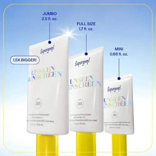 Supergoop! Unseen Sunscreen Invisible Broad Spectrum SPF 50  PA +++