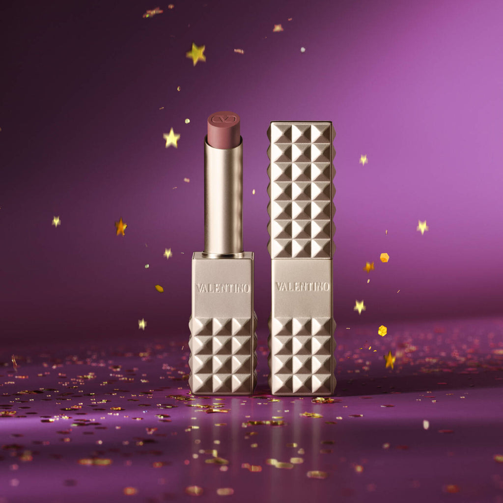 Spike Valentino Buttery Matte Refillable Lipstick Trio & Clutch