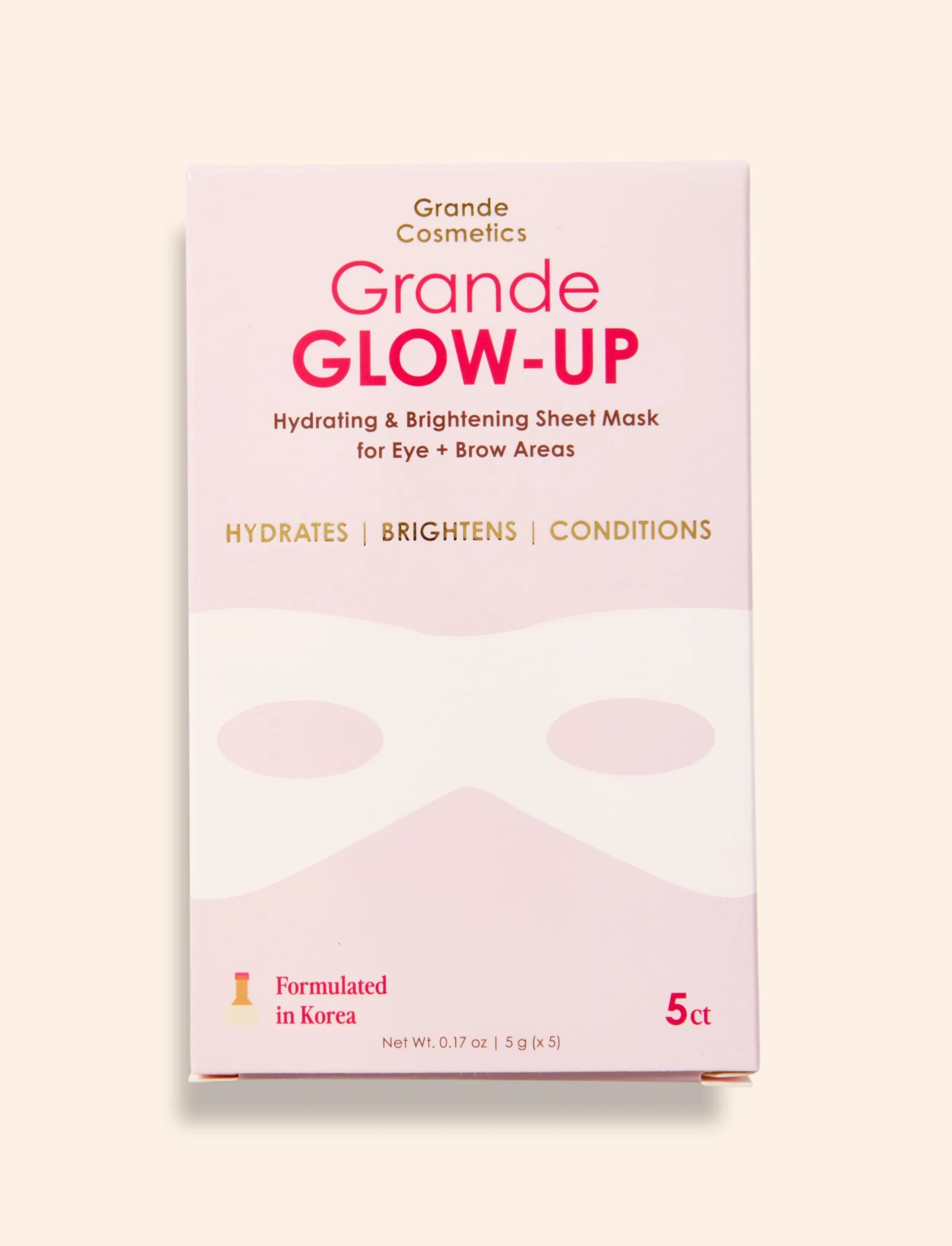 Grande Cosmetics Grande GLOW-UP Hydrating & Brightening Sheet Mask