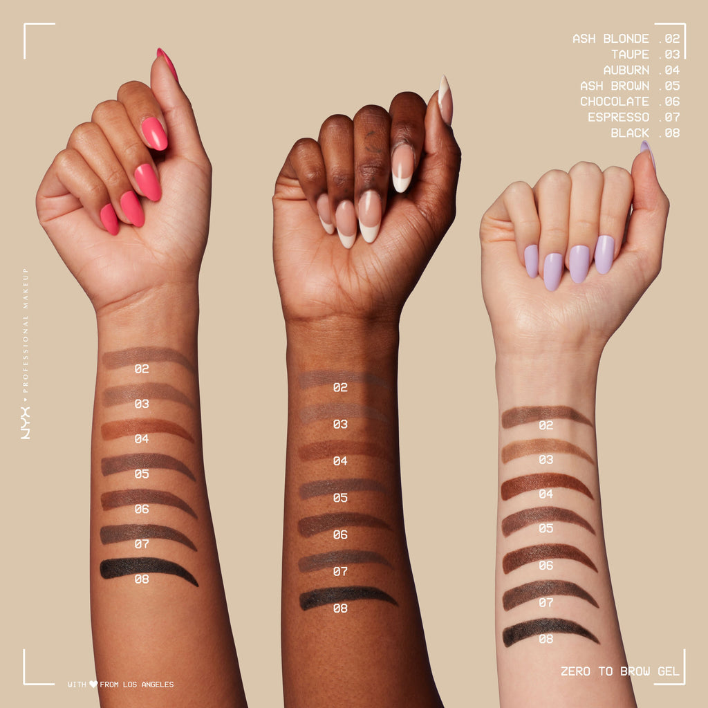 NYX Zero To Brow Brow Gel