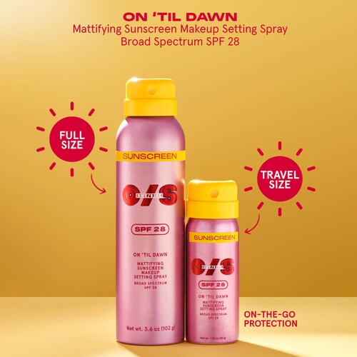 رذاذ تثبيت مكياج واقي الشمس ماتيفينغ من ONE/SIZE 28 SPF