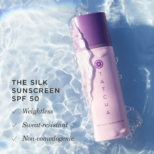 Tatcha The Silk Sunscreen SPF 50 واقي شمس معدني خفيف الوزن