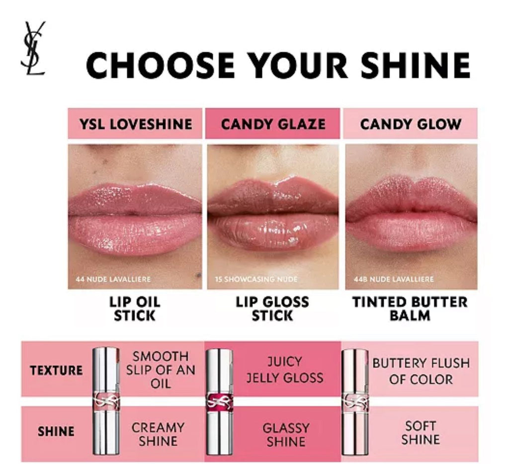 Yves Saint Laurent YSL Candy Glaze Lip Gloss Stick Duo