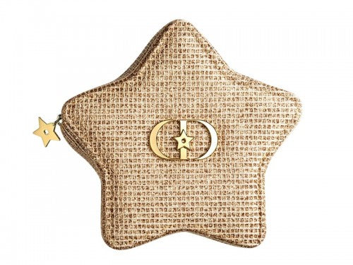 DIOR Holiday Limited Edition Star-shaped Gold Pouch