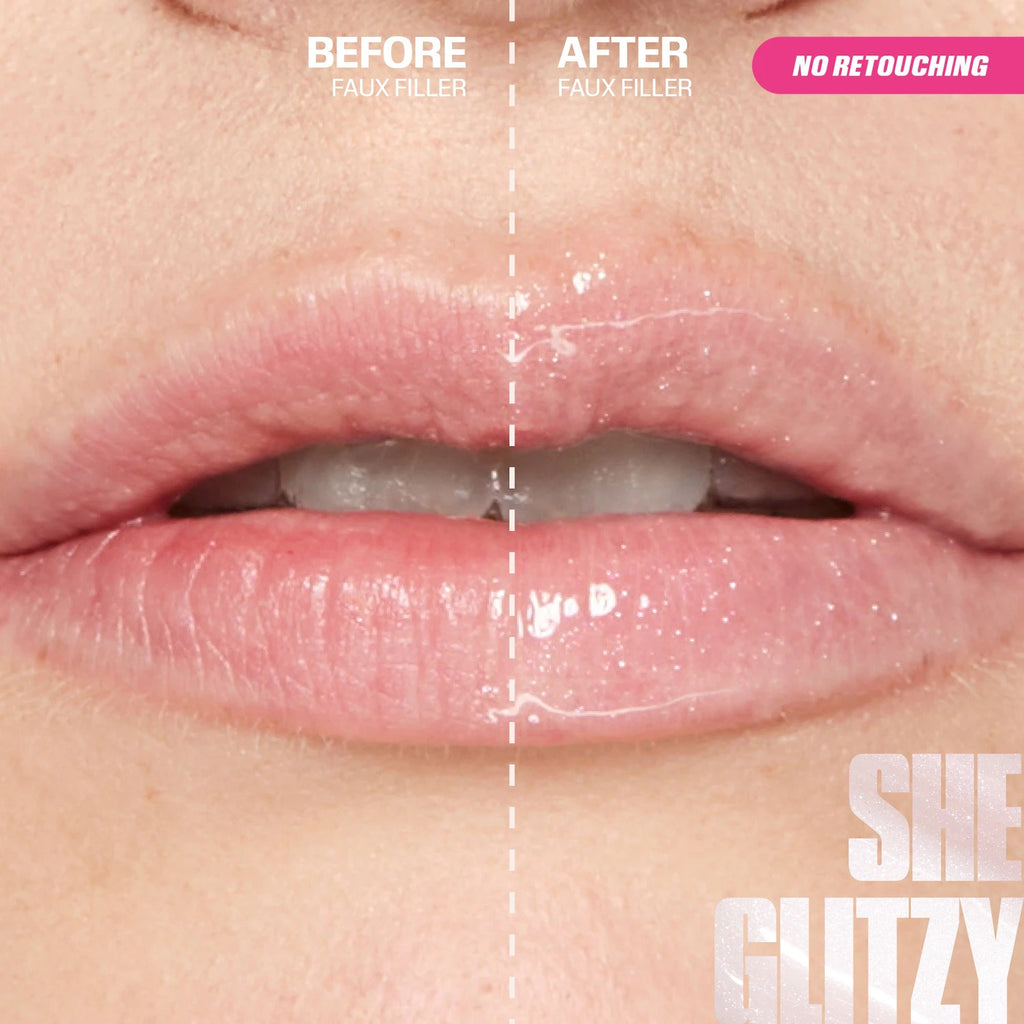 Huda Beauty Faux Filler Shiny Non-Sticky Lip Gloss