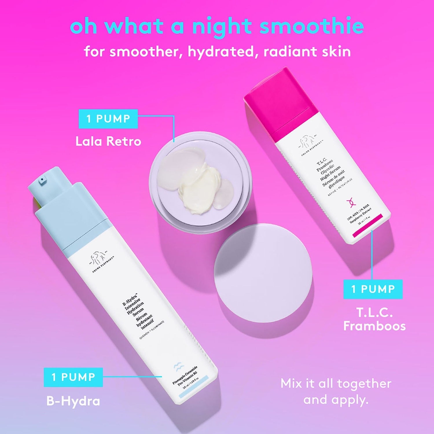 Drunk Elephant T.L.C. Framboos Glycolic Night Serum
