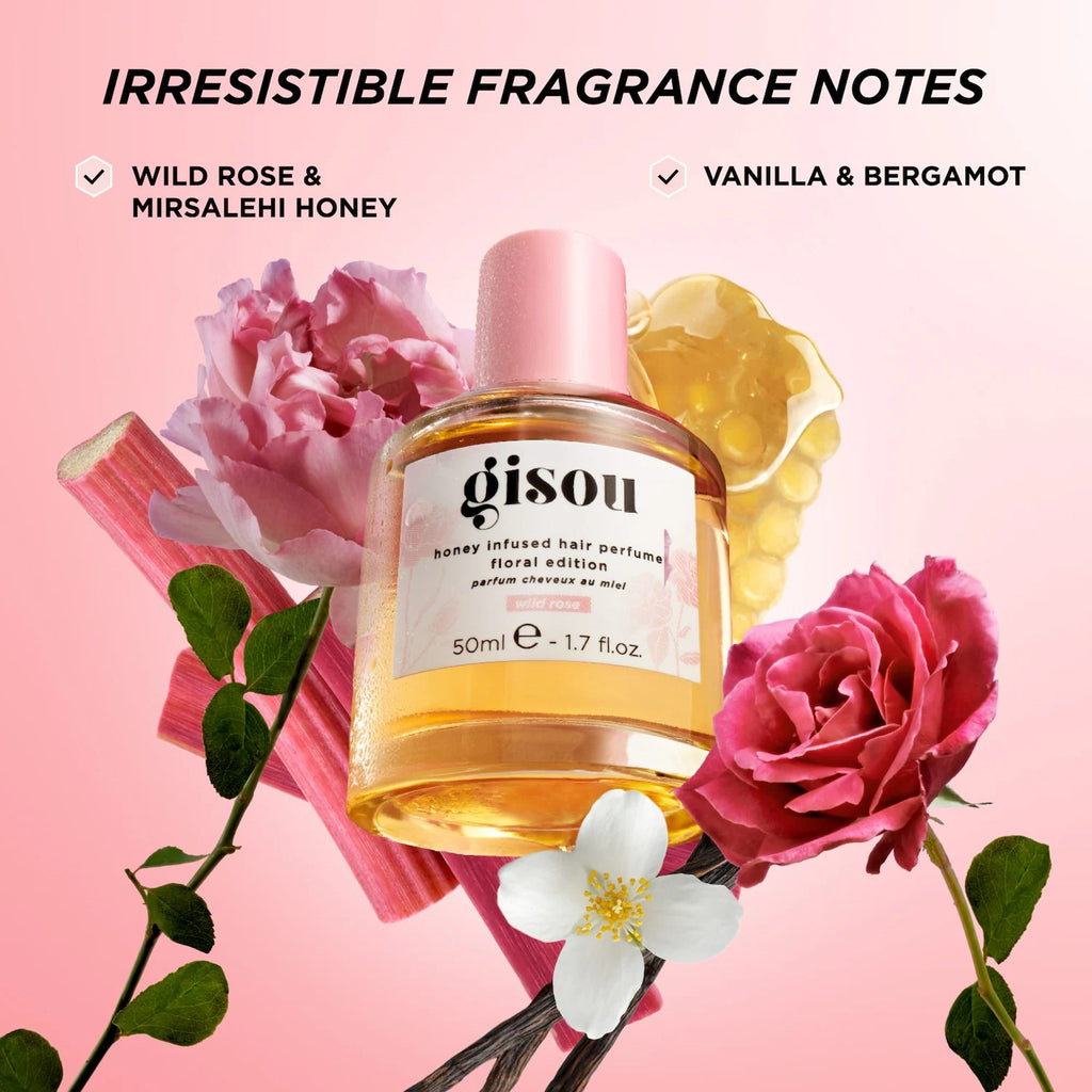 Gisou Wild Rose Honey Infused Hair Perfume