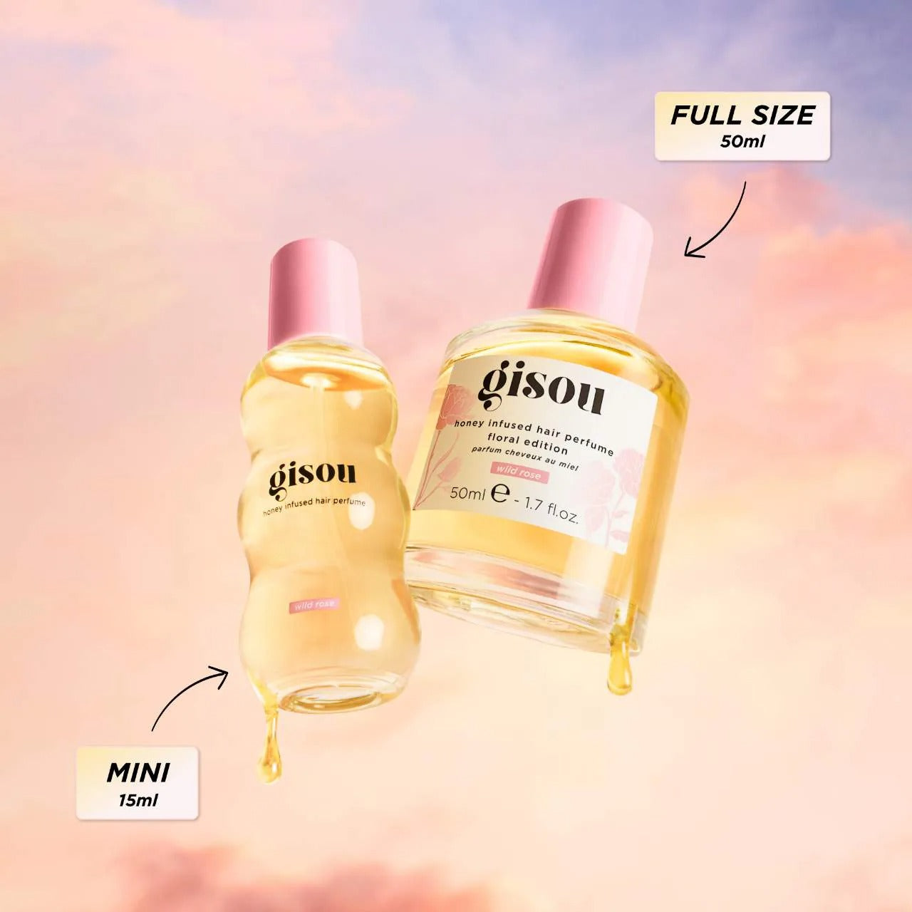 Gisou Wild Rose Honey Infused Hair Perfume