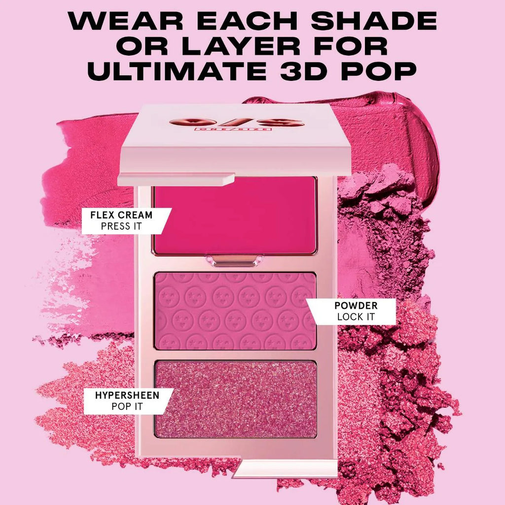 One Size Cheek Clapper 3D Blush Trio Palette