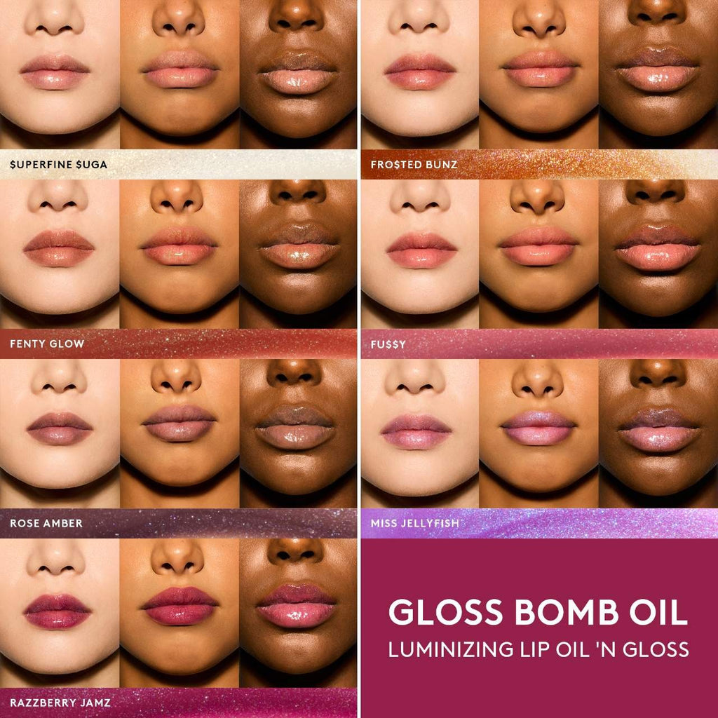 زيت الشفاه اللامع Fenty Beauty by Rihanna Gloss Bomb Oil Luminizing Lip Oil ‘N Gloss