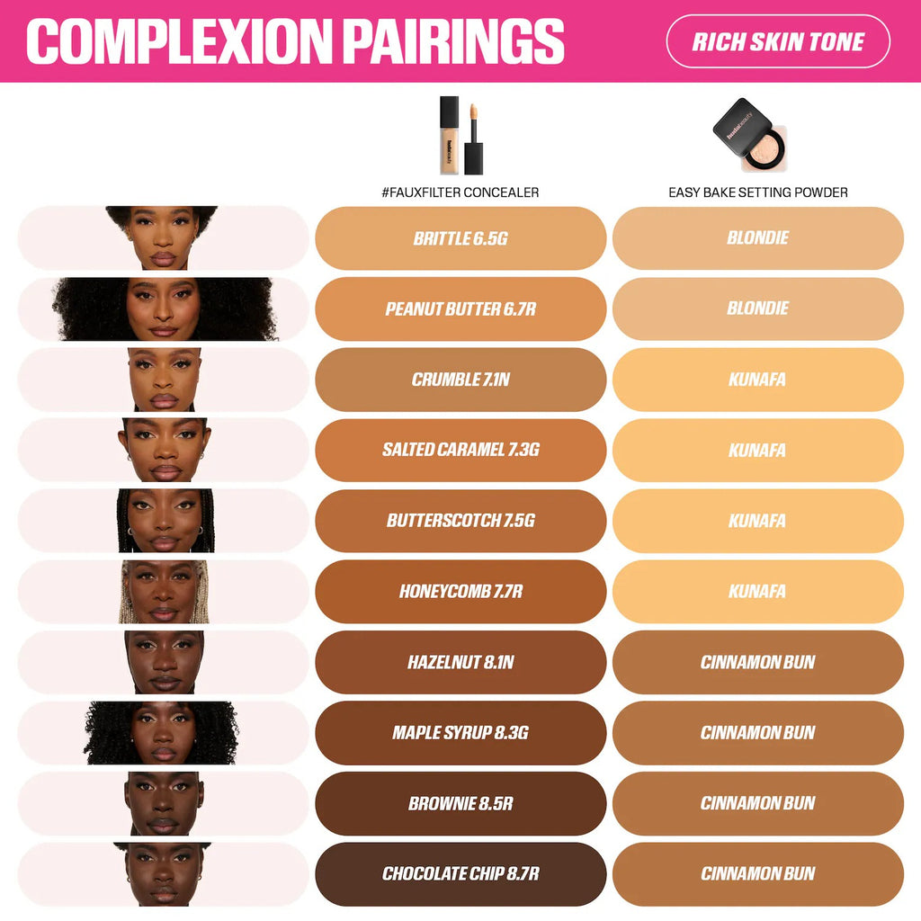 Huda Beauty #FauxFilter Matte Buildable Coverage Waterproof Concealer