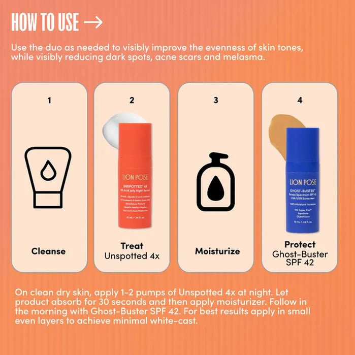 Lion Pose Mane Mini Day & Night Set With SPF & AHA