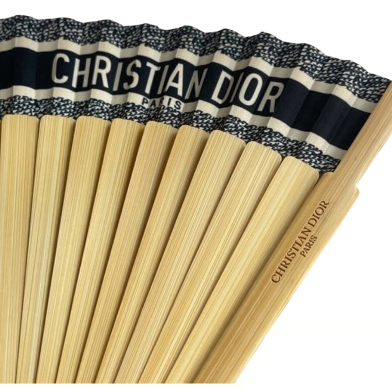 Christian Dior DIORIVIERA Folding Fan Navy Black