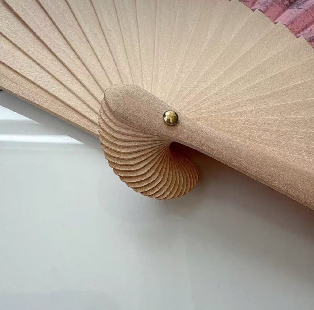 Dior Pink and Cream Folding Fan