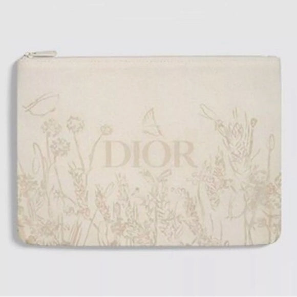 Dior Floral and Butterfly Pouch
