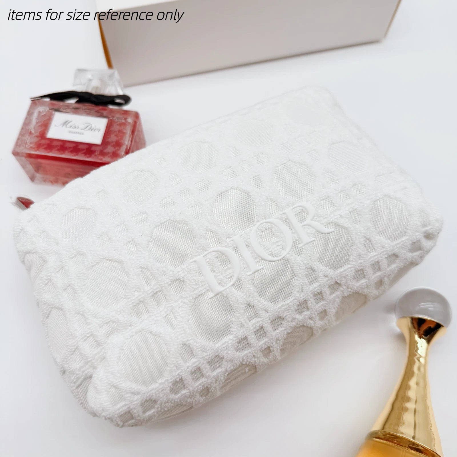 Dior Beauty White Cosmetic Bag Pouch