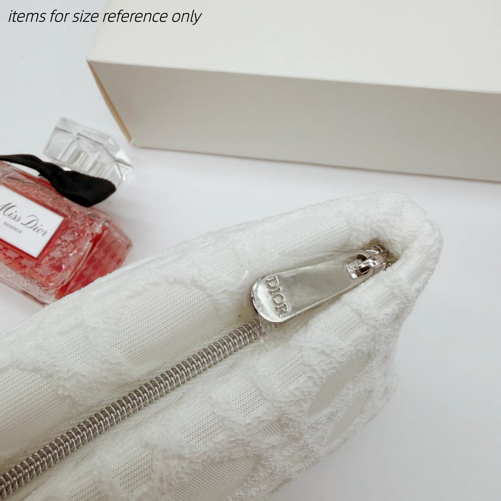 Dior Beauty White Cosmetic Bag Pouch