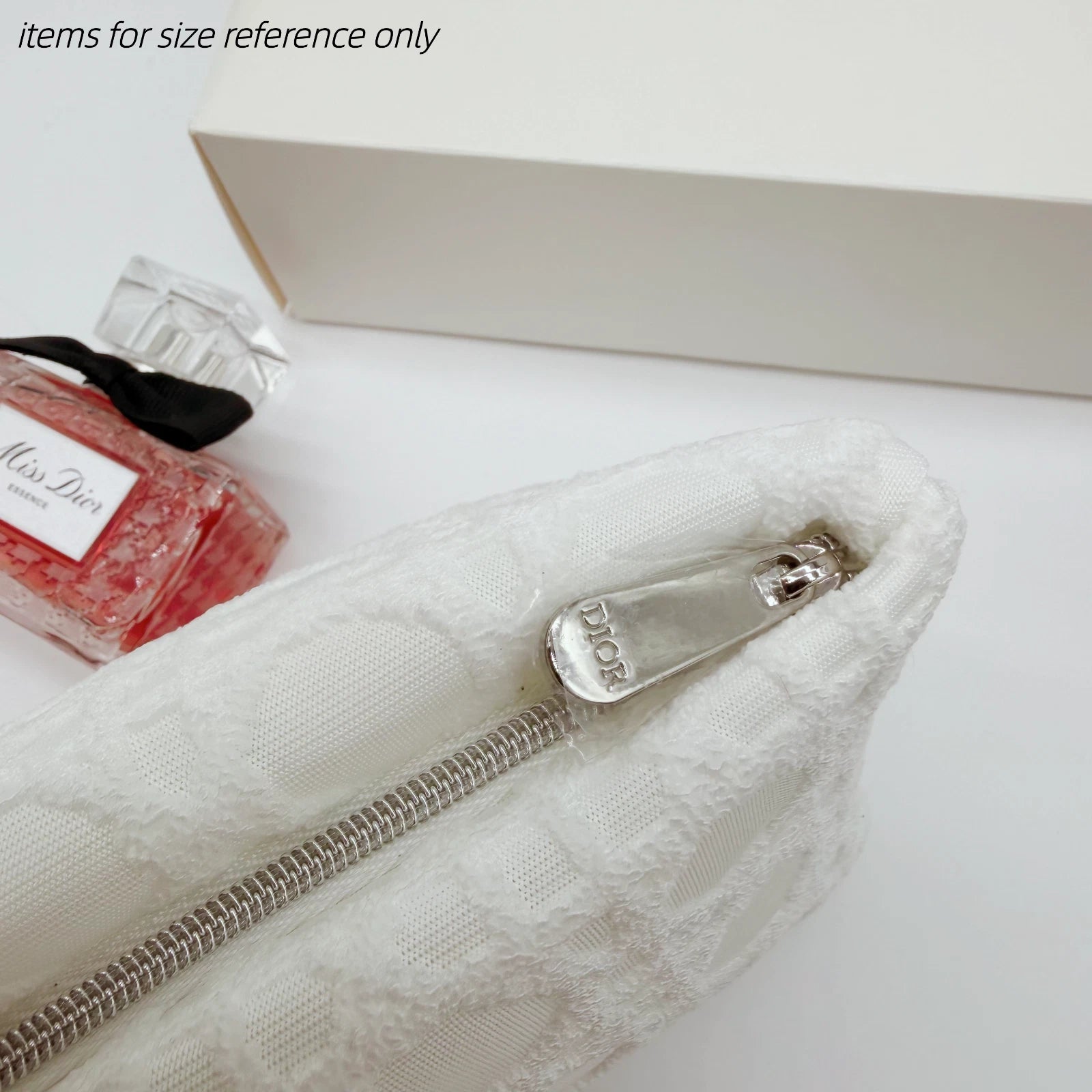 Dior Beauty White Cosmetic Bag Pouch