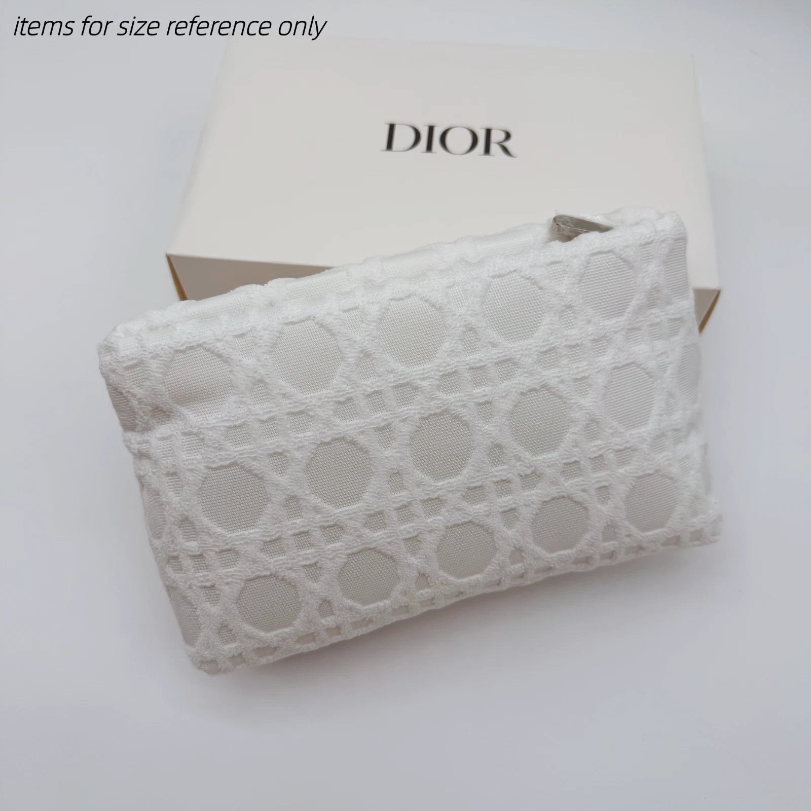 Dior Beauty White Cosmetic Bag Pouch