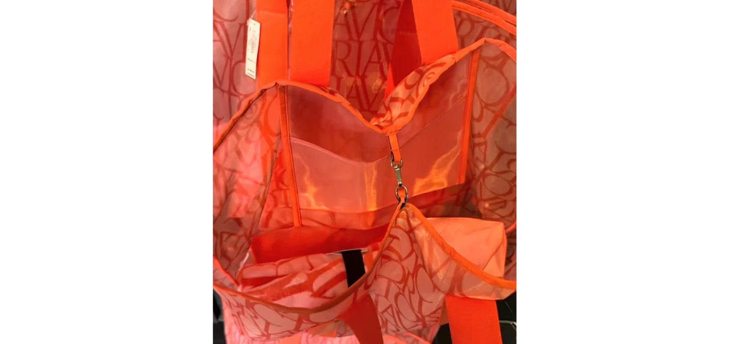 VICTORIA'S SECRET Mesh Large Beach Tote Orange