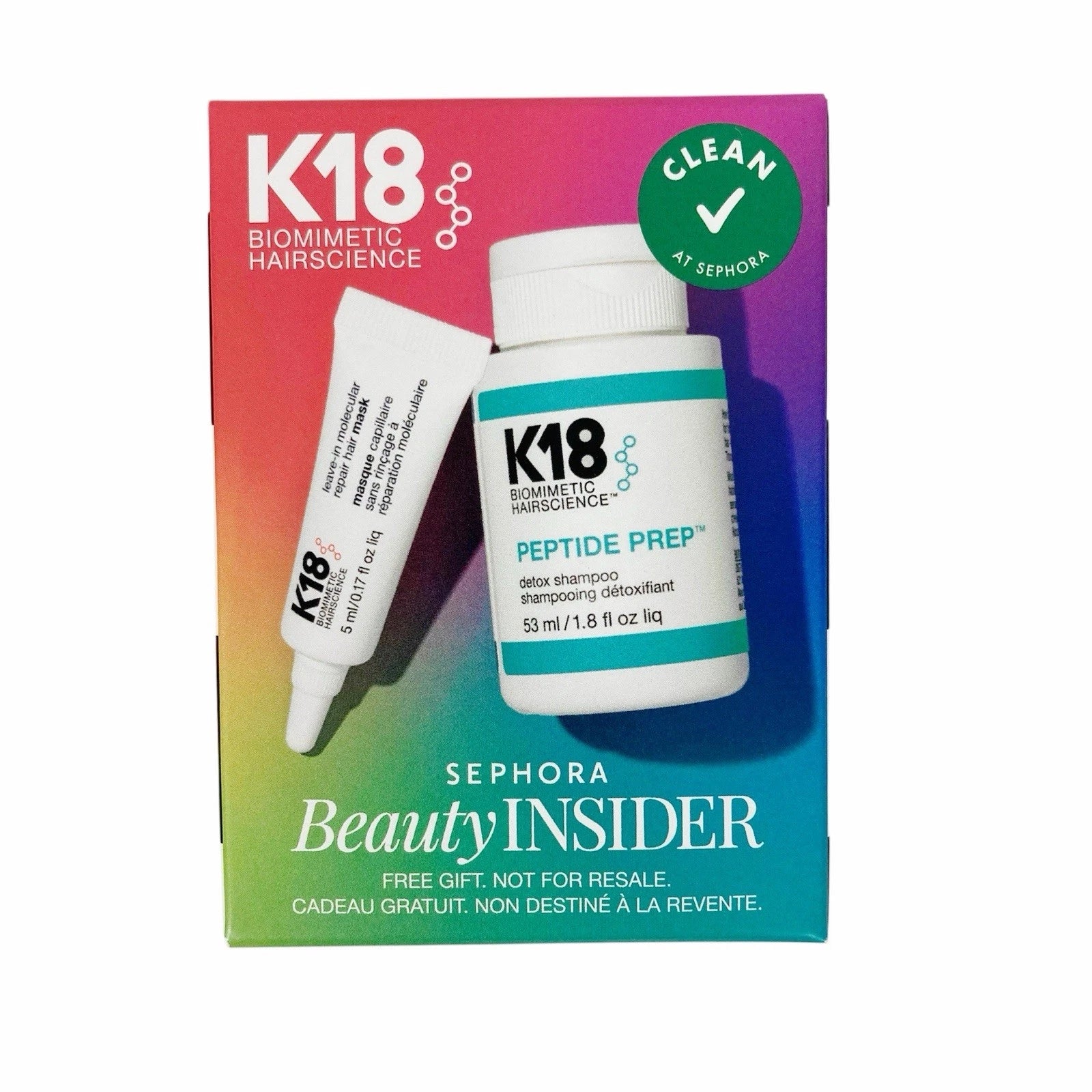 K18 Peptide Prep™ Detox Shampoo + Molecular Repair Hair Mask Set
