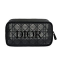 DIOR Black Mesh Makeup Bag Cosmetic Pouch