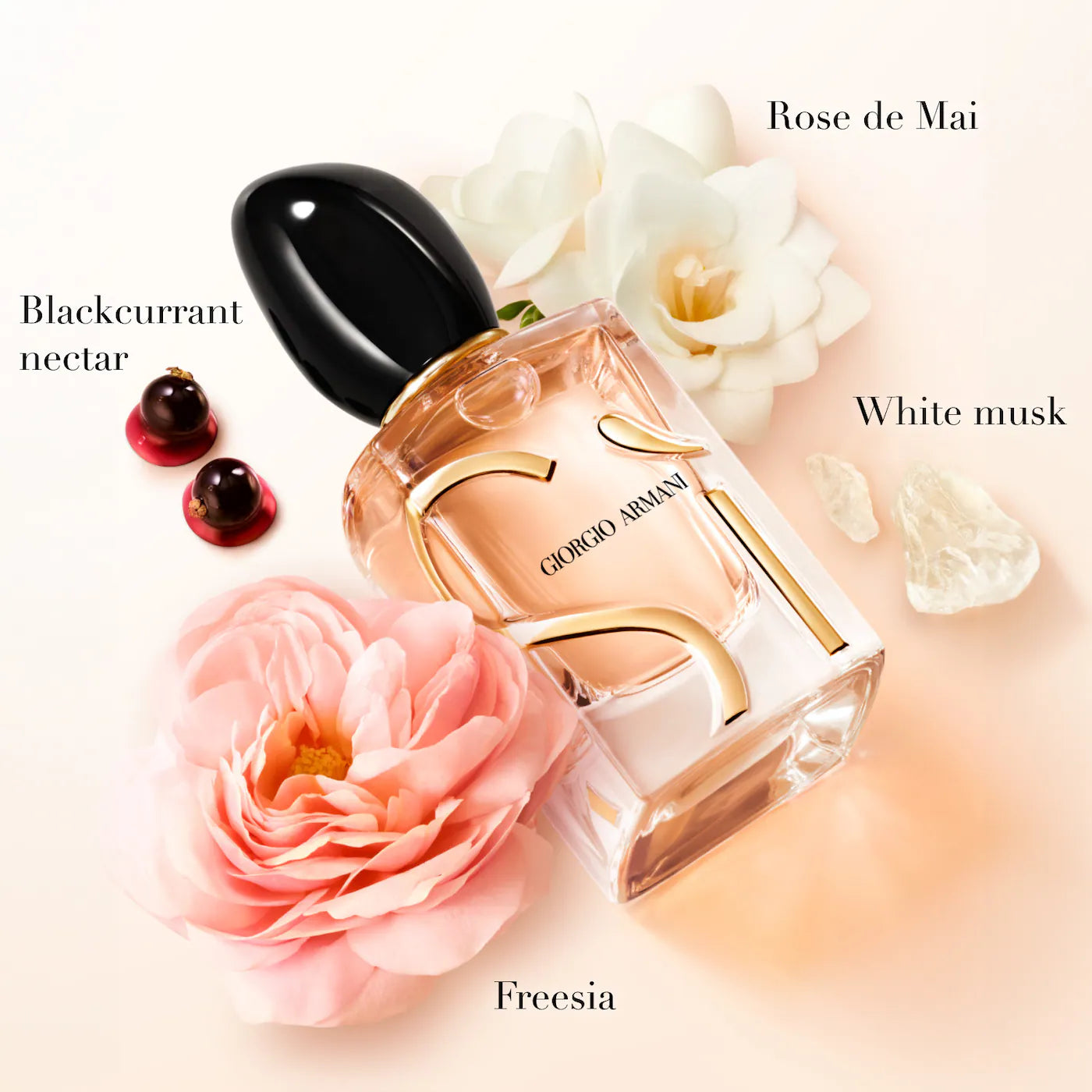 Armani Beauty Sì Eau de Parfum with Vanilla & Blackcurrant and Rose