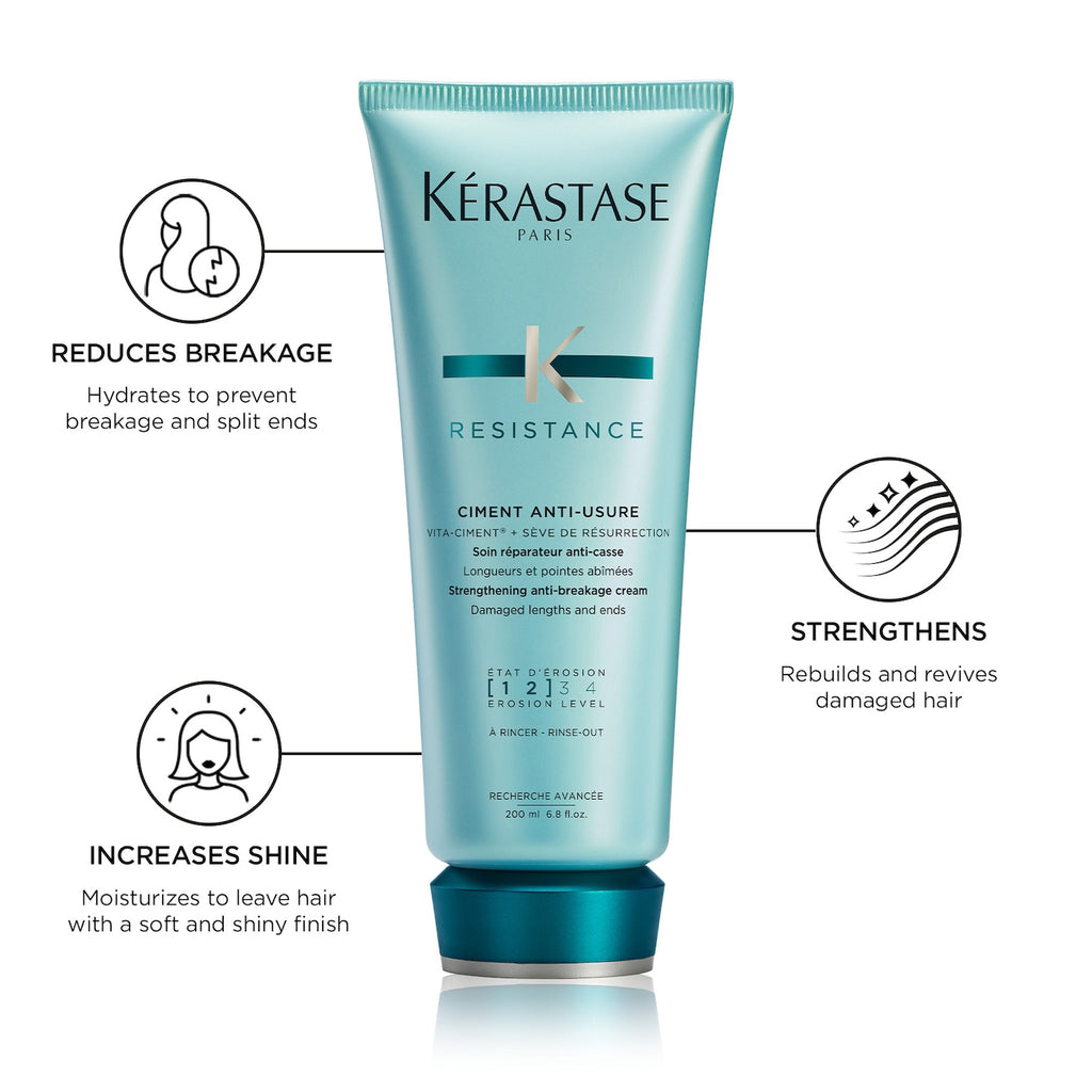 Kérastase Resistance Strengthening Conditioner for Damaged Hair from Heat Styling