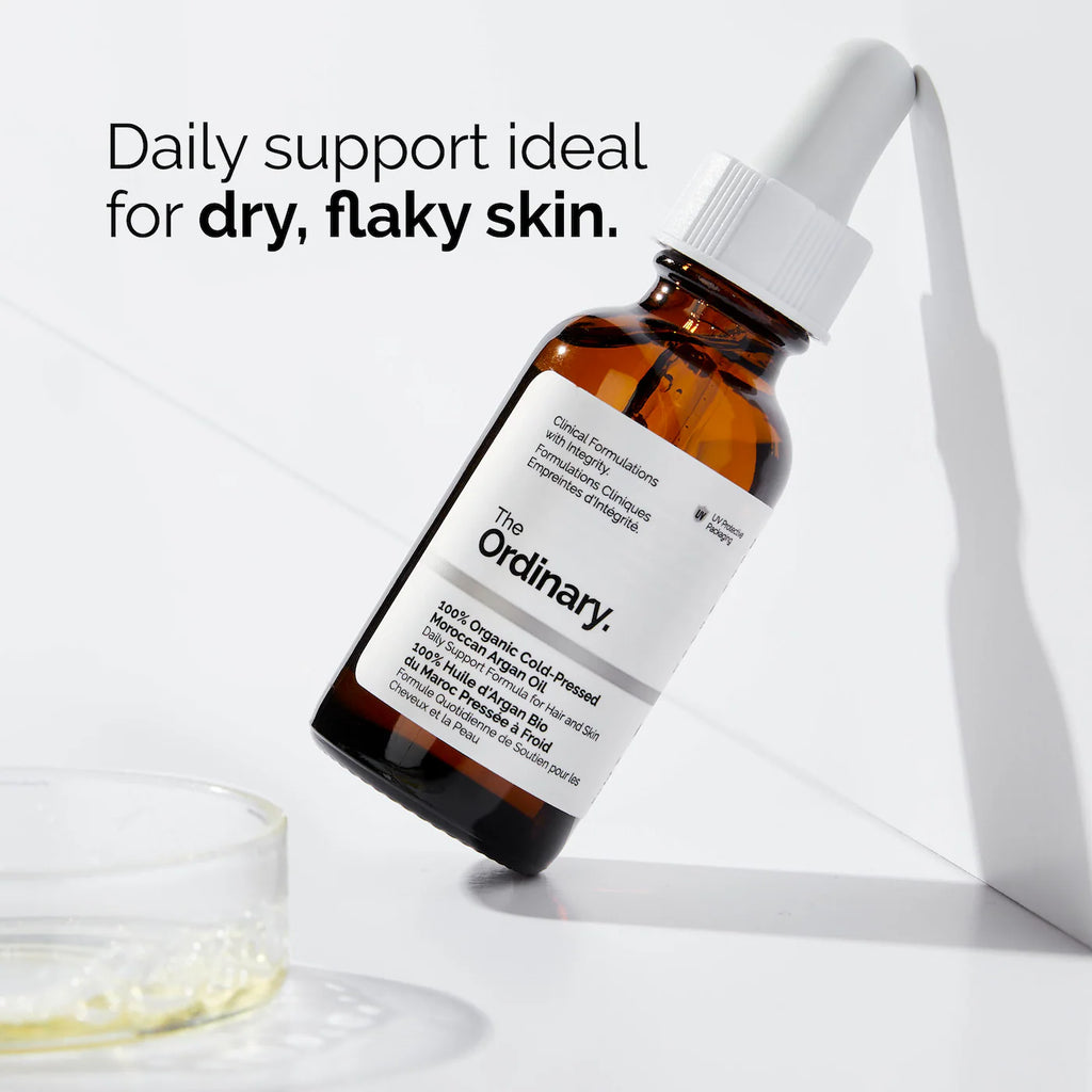 The Ordinary 100% Organic Cold-Pressed Moroccan Argan Oil for Skin & Hair
