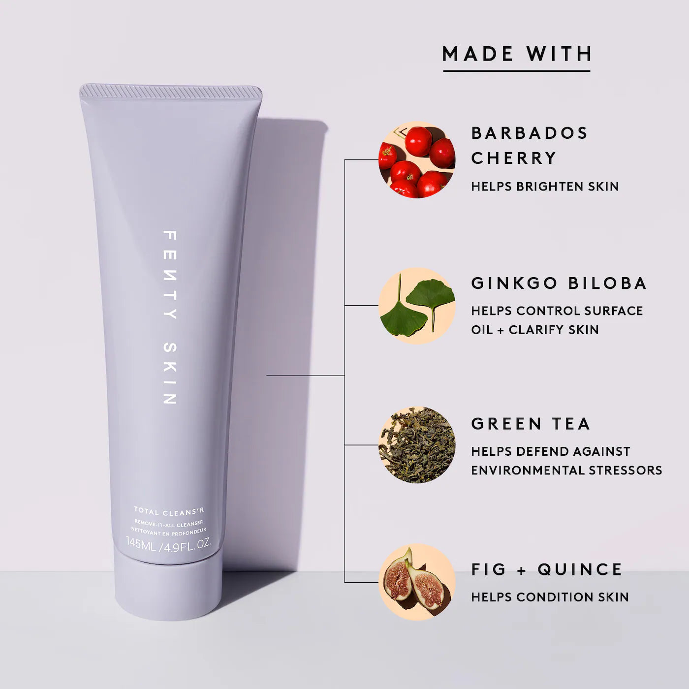 Fenty Beauty by Rihanna Total Cleans'r Remove-It-All Cleanser with Barbados Cherry