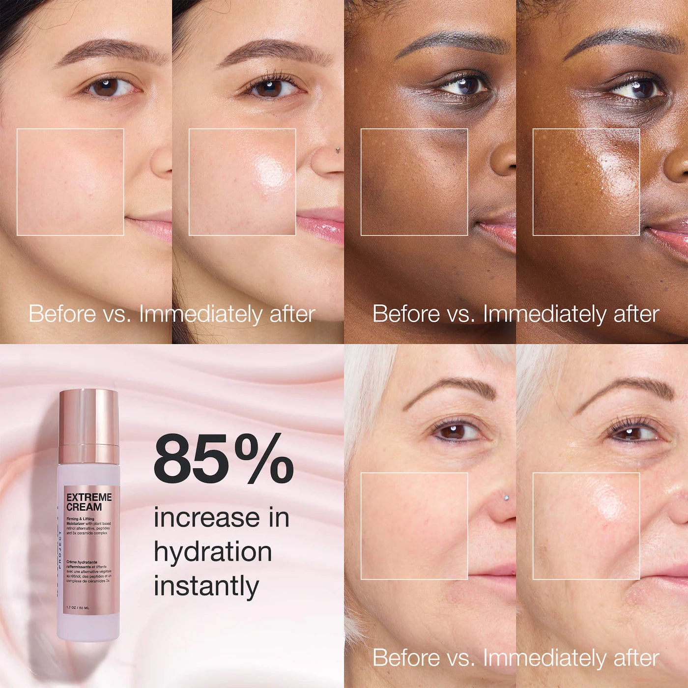 INNBEAUTY PROJECT Extreme Cream Anti-Aging, Firming, & Lifting Refillable Moisturizer