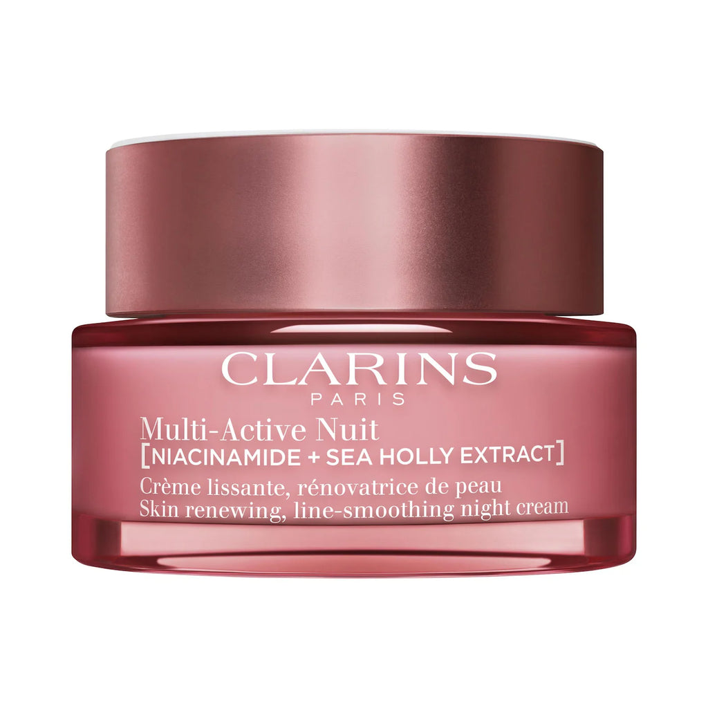 Clarins Multi-Active Night Moisturizer for Lines, Pores, Glow with Niacinamide