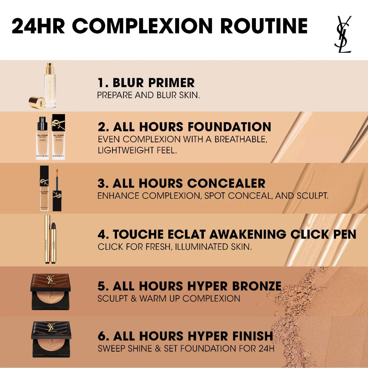Yves Saint Laurent YSL All Hours Hyper Finish 24H Multi-Use Natural Matte Powder