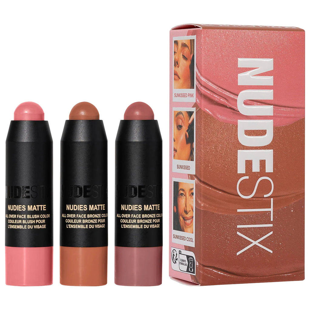 مجموعة NUDESTIX Mini Sunkissed Blush & Bronze 3 قطع