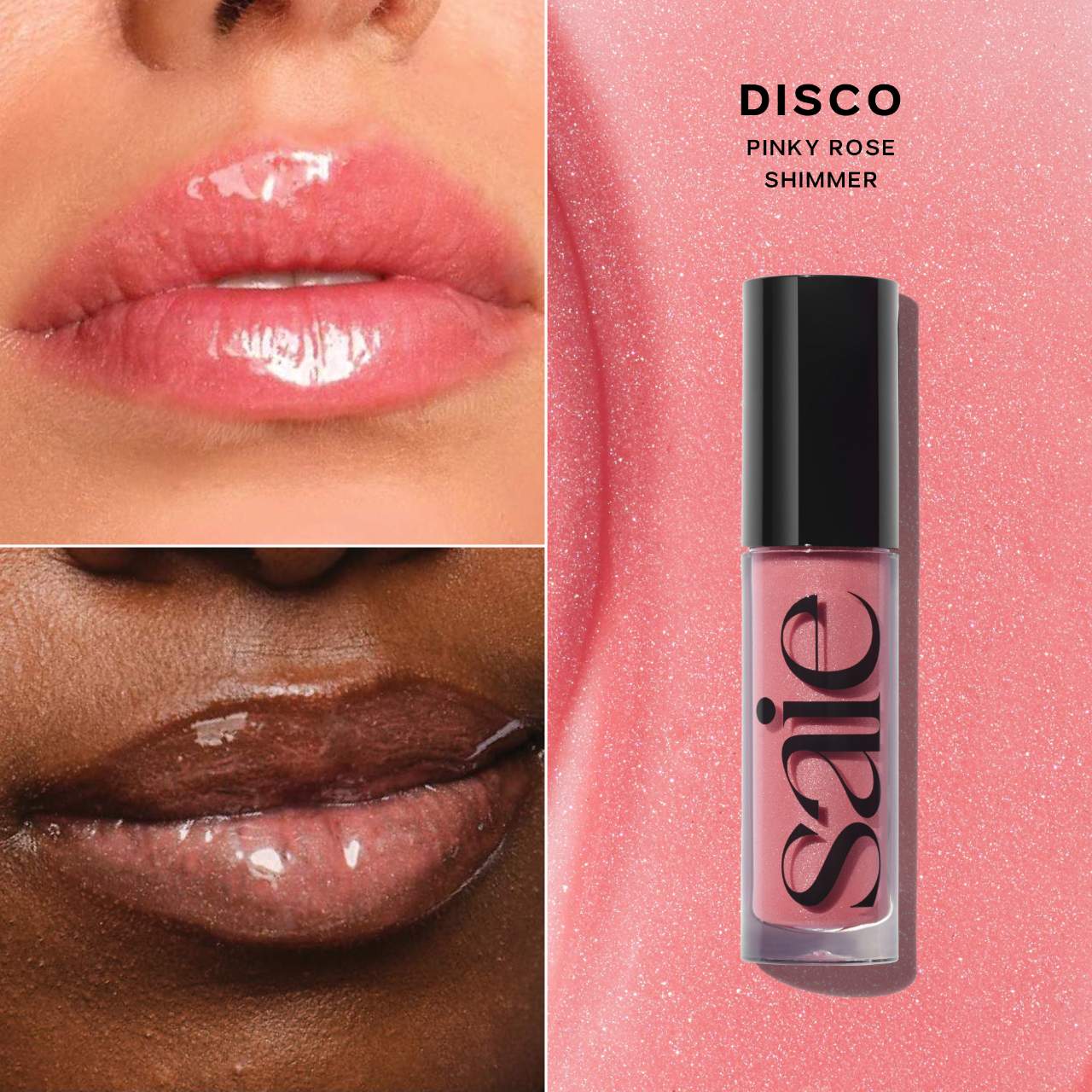 Saie Glossybounce High-Shine Hydrating Lip Gloss Oil