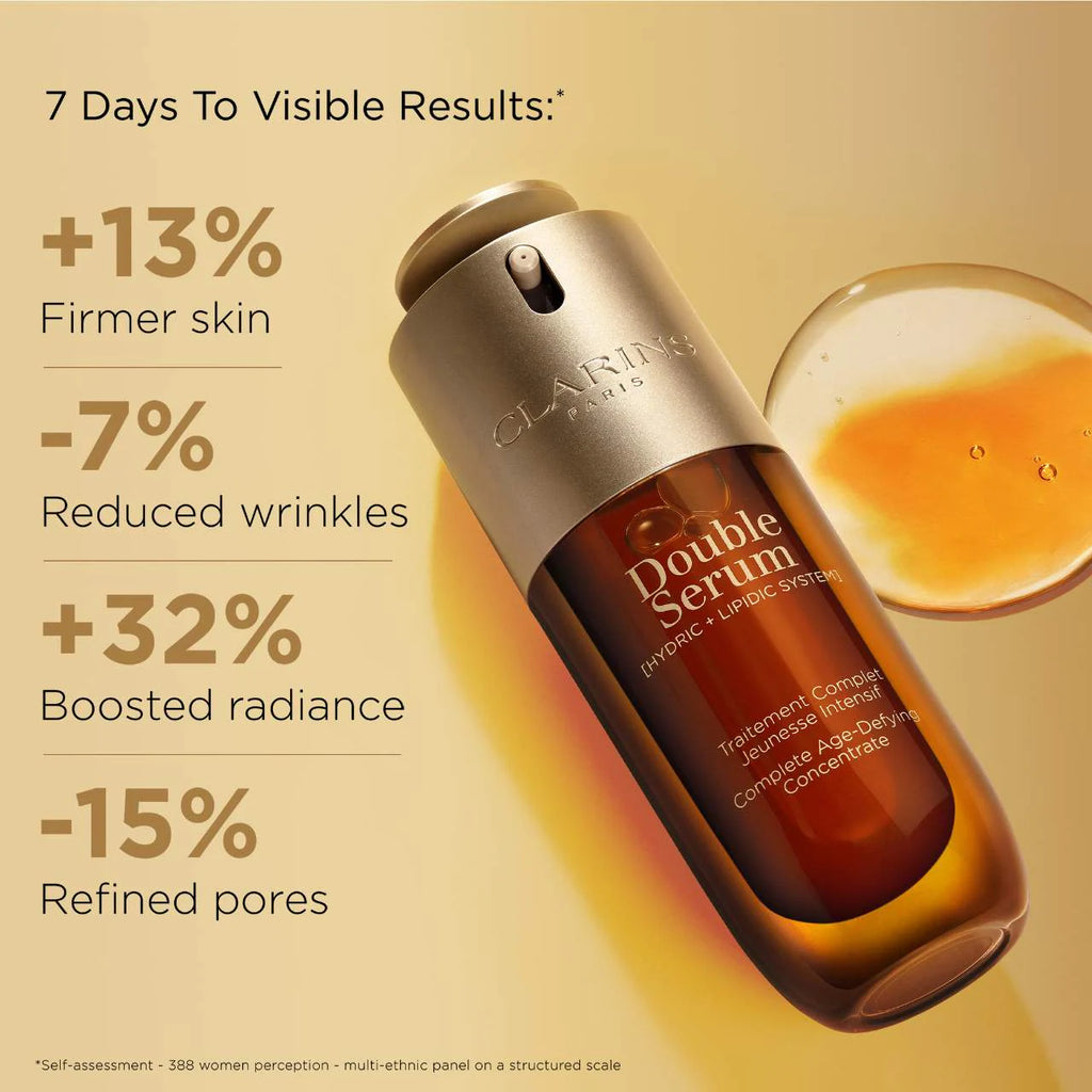 Clarins DOUBLE SERUM® To Firm, Boost Radiance & Refine Pores