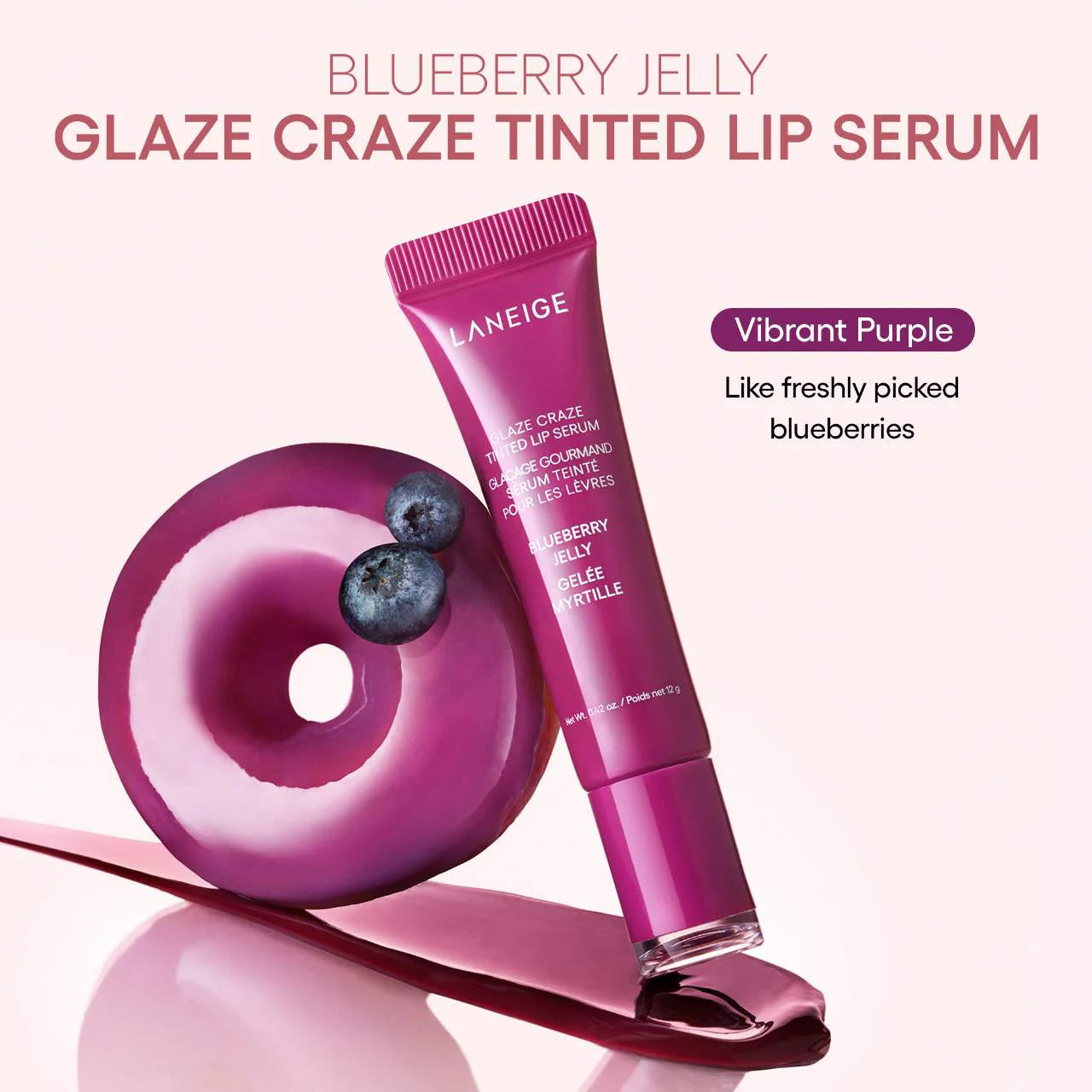 LANEIGE Glaze Craze Tinted Polypeptide Lip Serum Treatmen