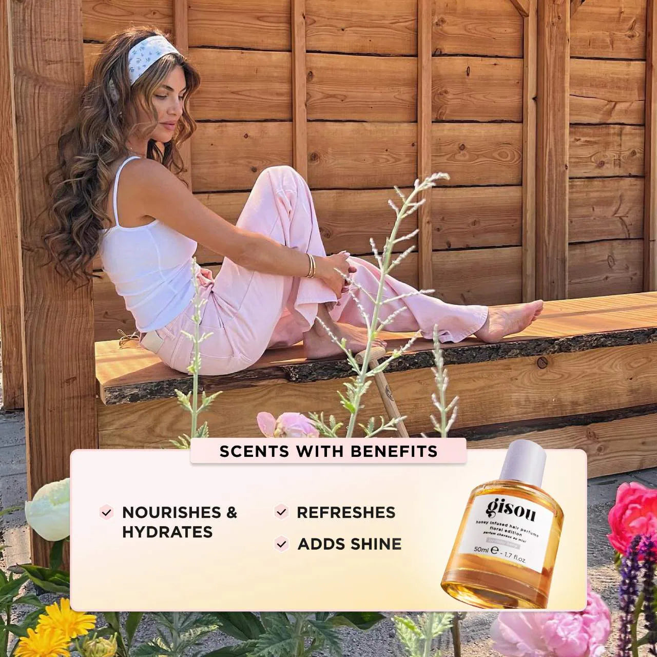 Gisou Mini Lavender Berry Honey Infused Hair Perfume