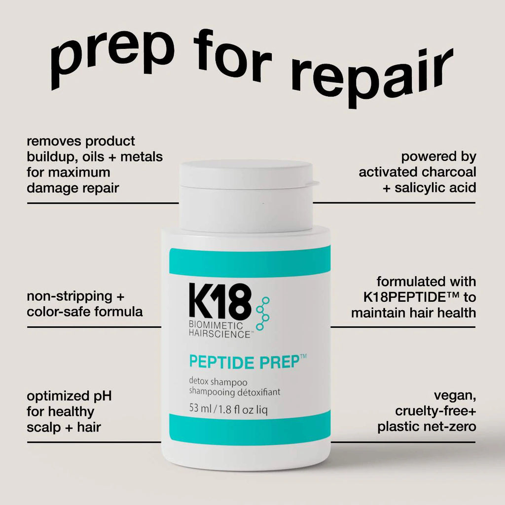 K18 Peptide Prep™ Detox Shampoo + Molecular Repair Hair Mask Set