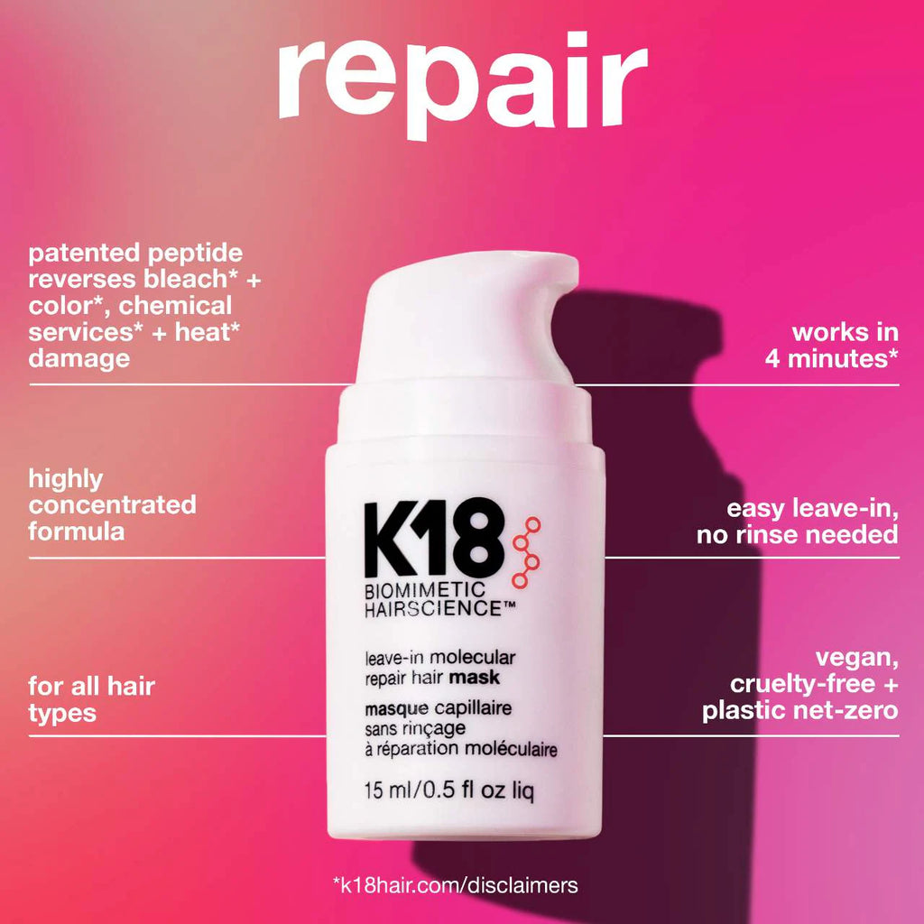 K18 Peptide Prep™ Detox Shampoo + Molecular Repair Hair Mask Set