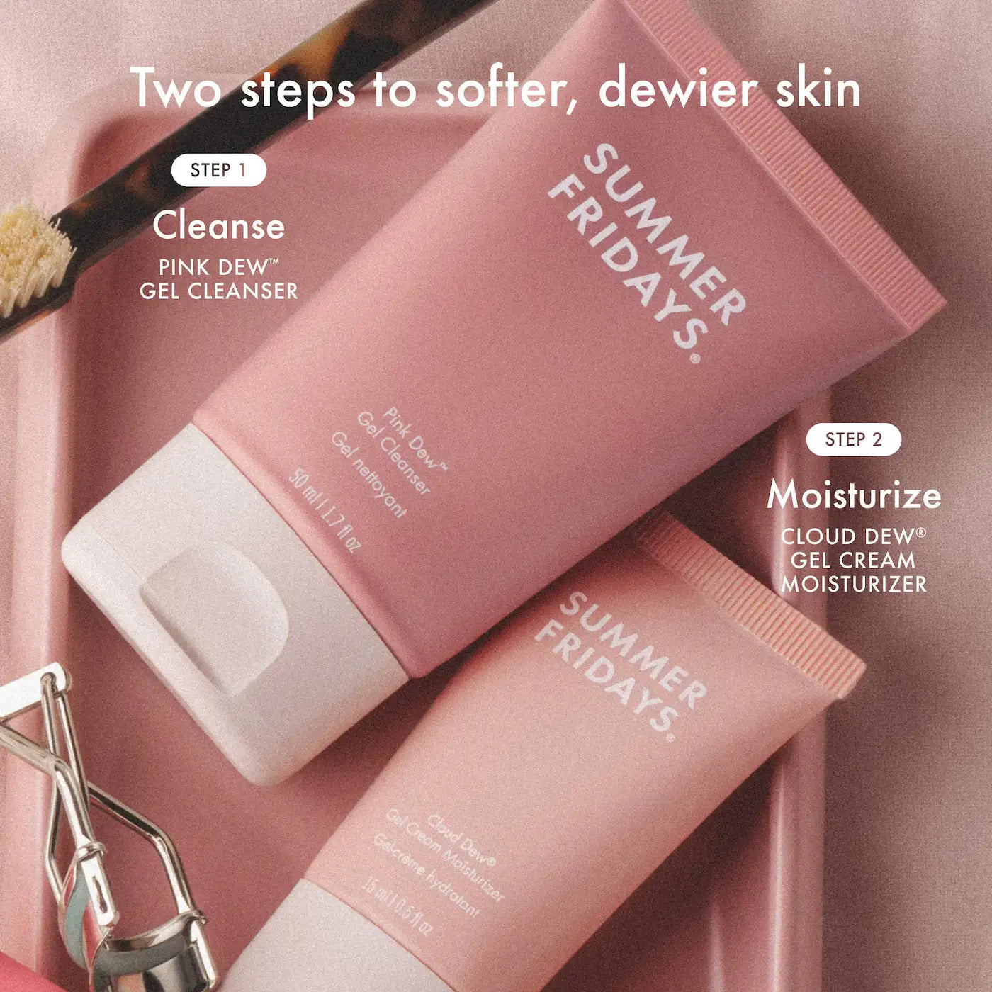 Summer Fridays Pink Dew Gel Cleanser