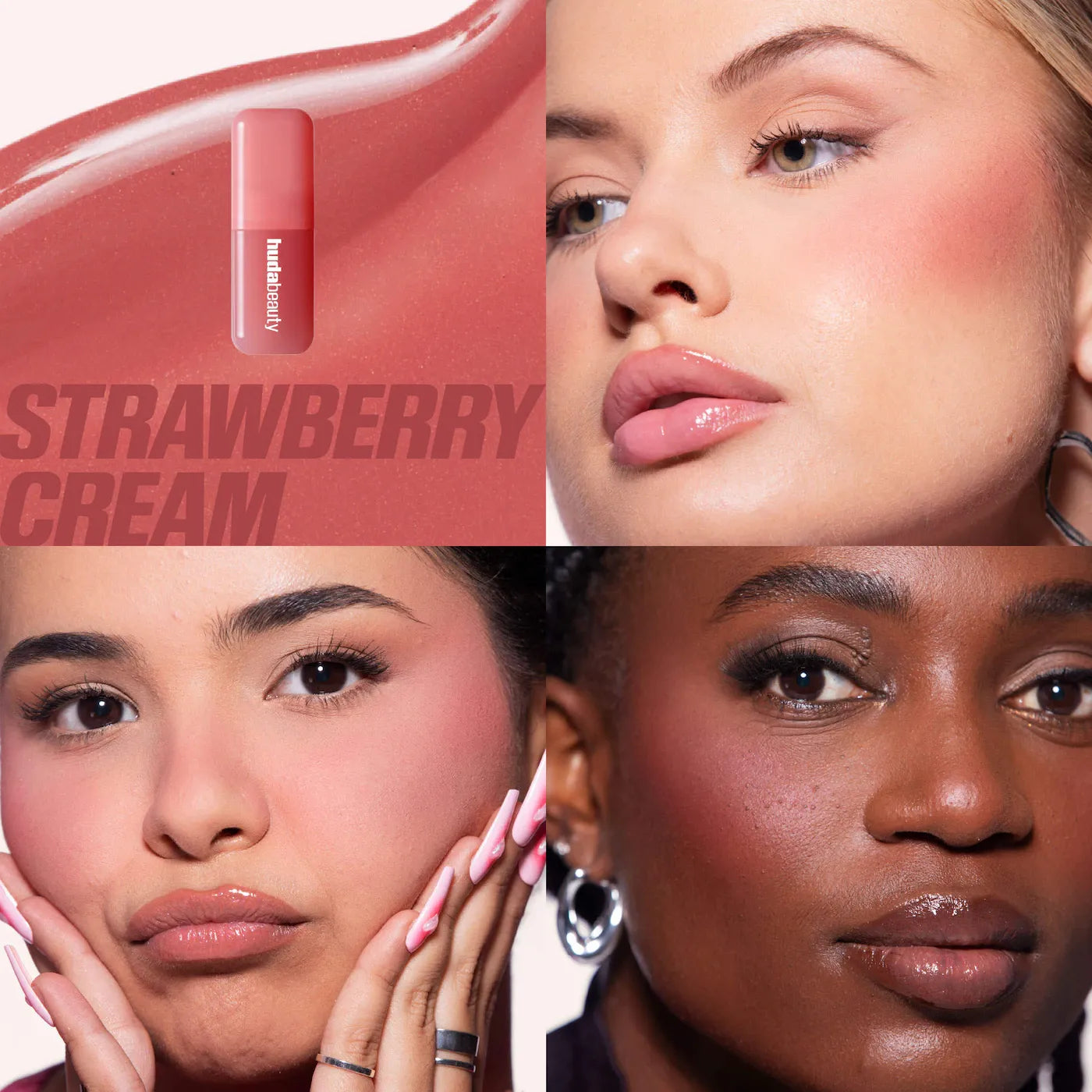 HUDA BEAUTY Berries and Cream Cheek and Lip Duo