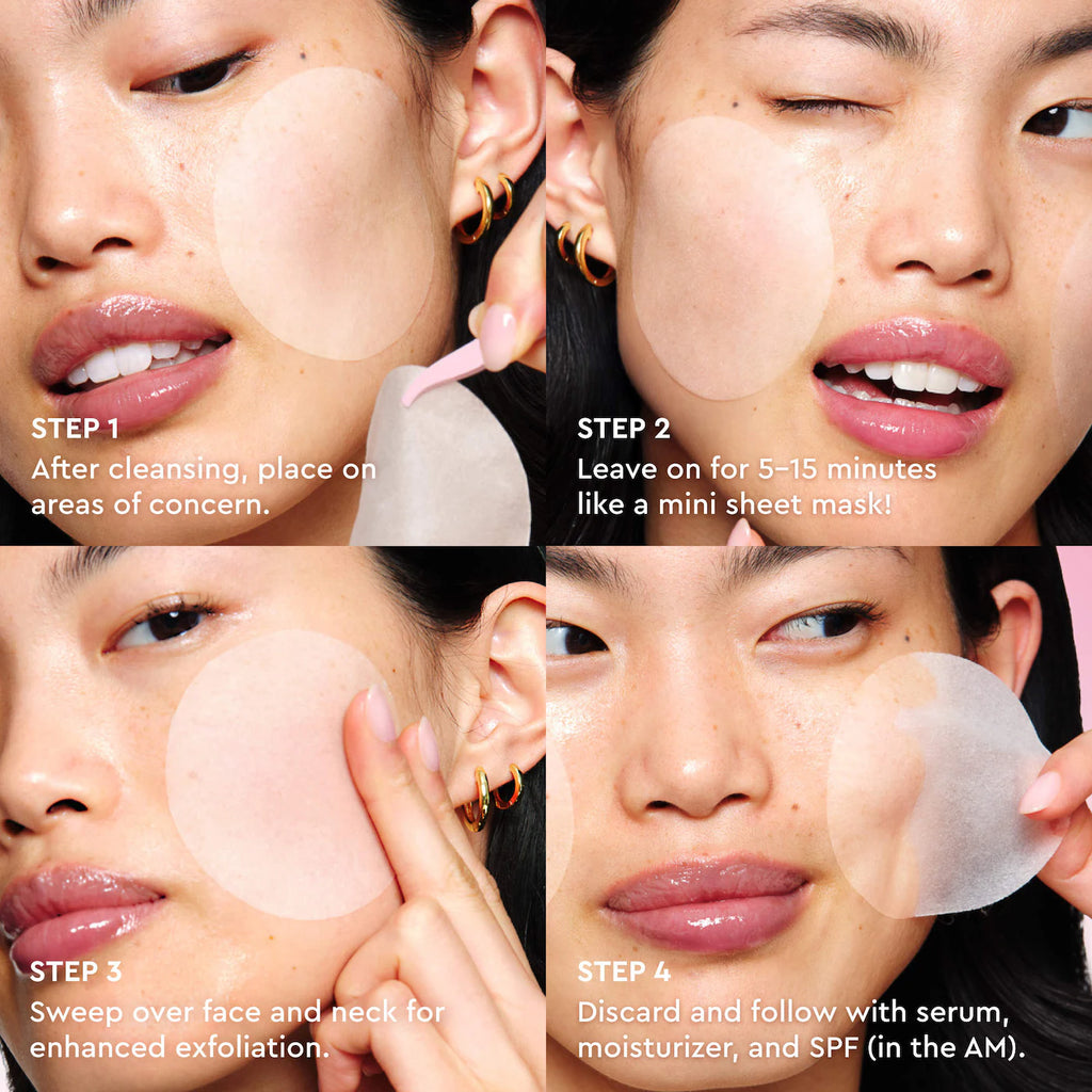 Glow Recipe LHA + AHA Korean Watermelon Toner Pads for Hydration and Gentle Exfoliation