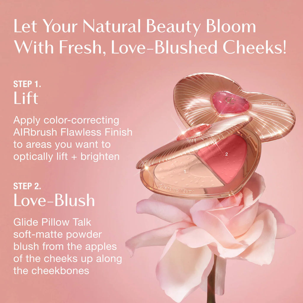 Charlotte Tilbury Pillow Talk Beauty Soulmates Brighten & Blush Powder Palette