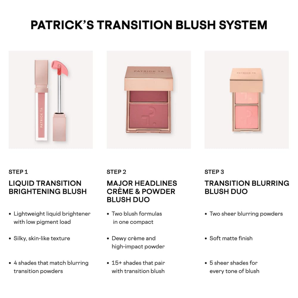PATRICK TA Liquid Transition Brightening Blush