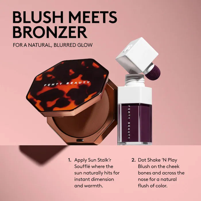 Fenty Beauty by Rihanna Sun Stalk'r Soufflé Pressed Mousse Blurring Cream Bronzer