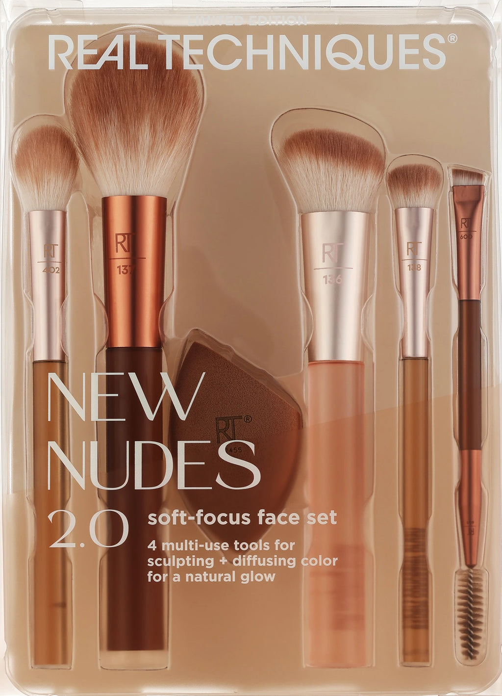 Real Techniques NEW NUDE Soft-Focus Face Set